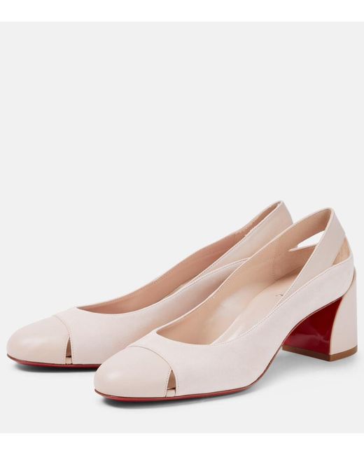 Christian Louboutin Pink Miss Duvette Leather Pumps