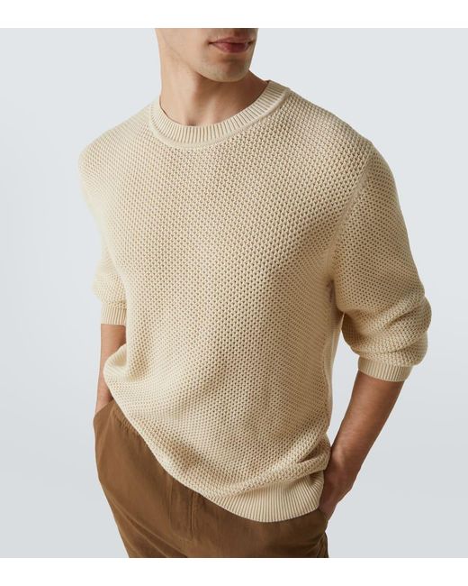 Sunspel Pullover Aus Baumwolle in Natural für Herren
