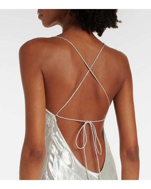 The Sei White Velvet Gown