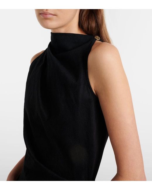 Alexander McQueen Black Minikleid Aus Baumwolle