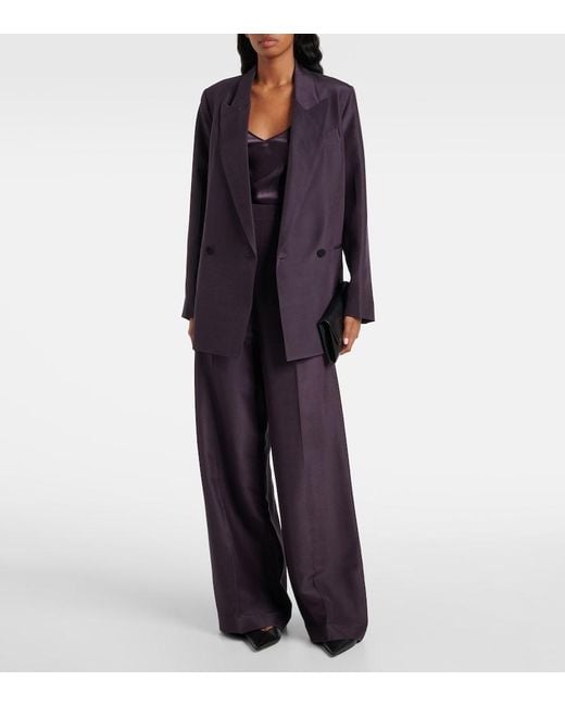 Joseph Purple Clea Silk Satin Camisole