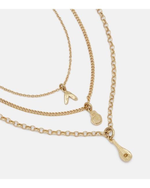 ALÉMAIS Metallic Le Jardin Chain Necklace