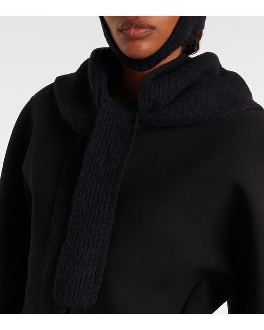 Jacquemus Black Gros Grain Scarf