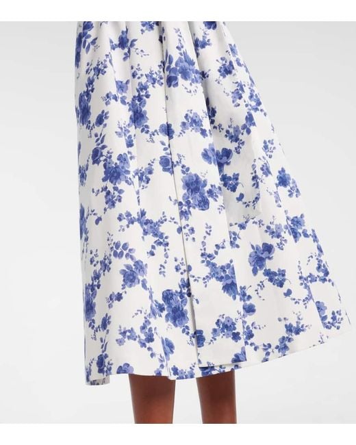 Abito Midi di Carolina Herrera in Blue