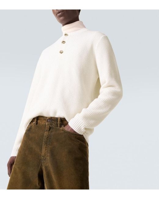 Pullover di Allude in White da Uomo