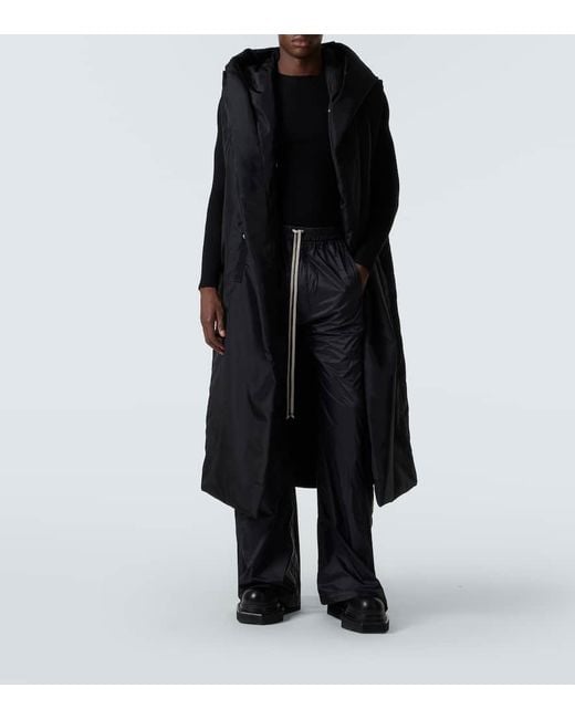 Rick Owens Black Drkshdw Pusher Wide-Leg Pants for men