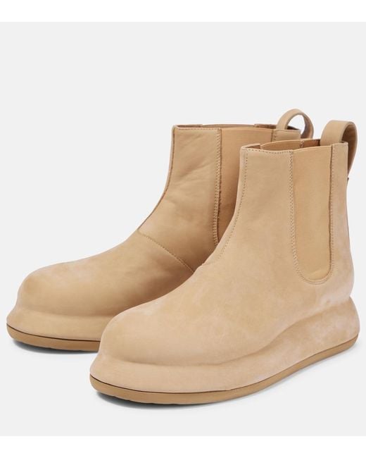 Jacquemus Natural Les Bottes Bricciola Leather Chelsea Boots