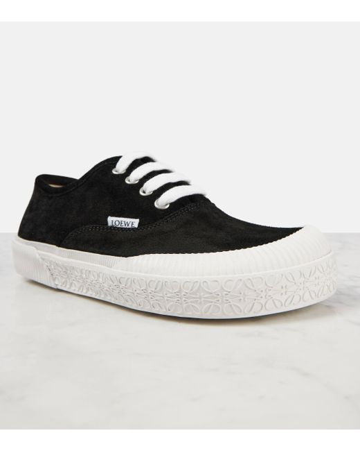 Loewe Black Terra Vulca Lace Up Sneakers For