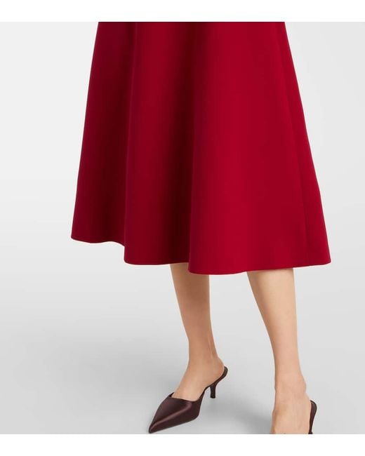 Carolina Herrera Red Midikleid Aus Crepe