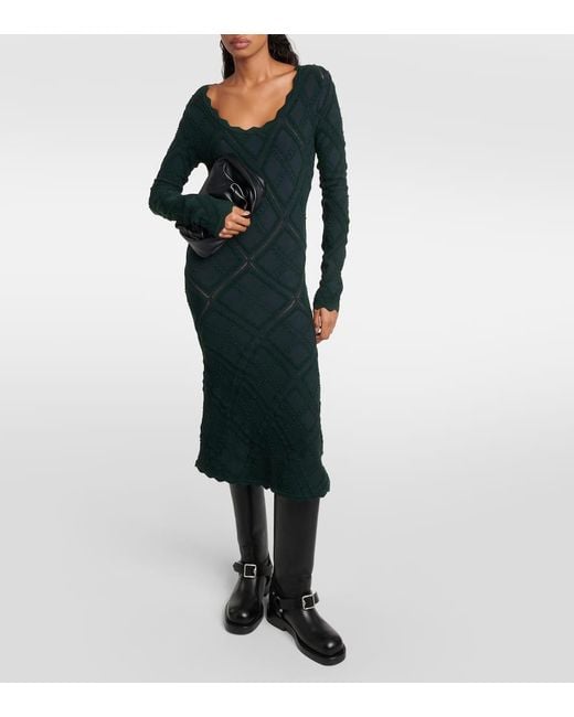 Burberry Black Leather Saddle High Boots