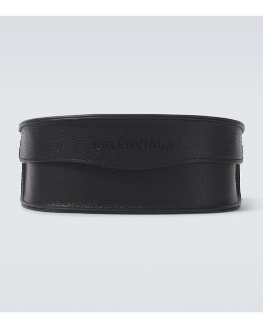 Balenciaga Blue Bossy Shield Sunglasses for men