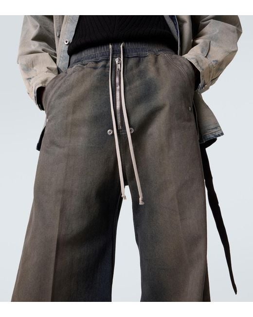 Rick Owens Gray Bela Wide-Leg Jeans for men