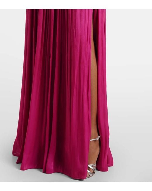 Costarellos Pink Attina Halterneck Gown