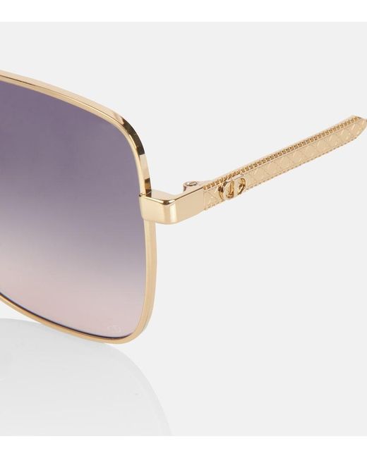 Dior Purple Diorcannage S1U Square Sunglasses