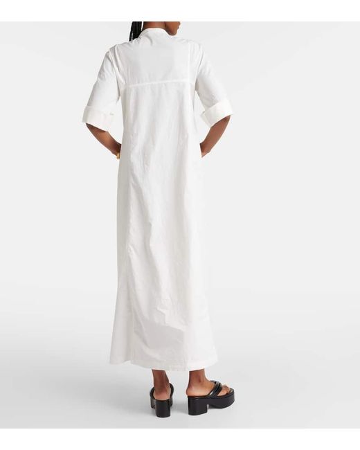 Robe Longue En Coton Dries Van Noten en coloris White