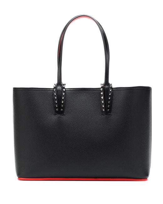 Christian Louboutin Cabata Spike-embellished Leather Tote Bag in Black -  Save 48% - Lyst