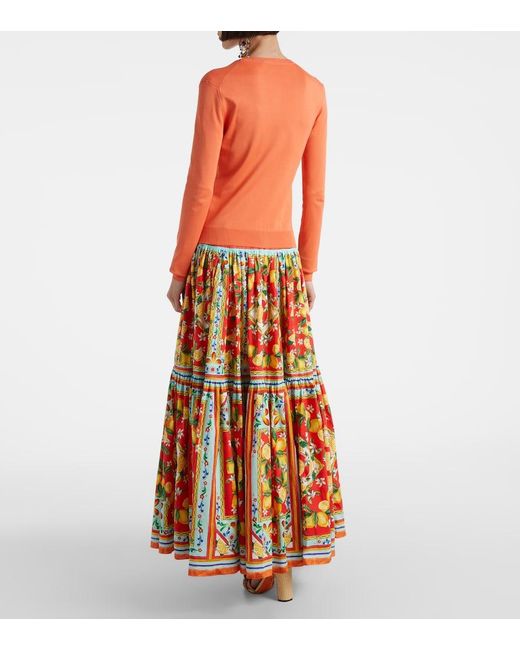 Dolce & Gabbana Orange Cardigan