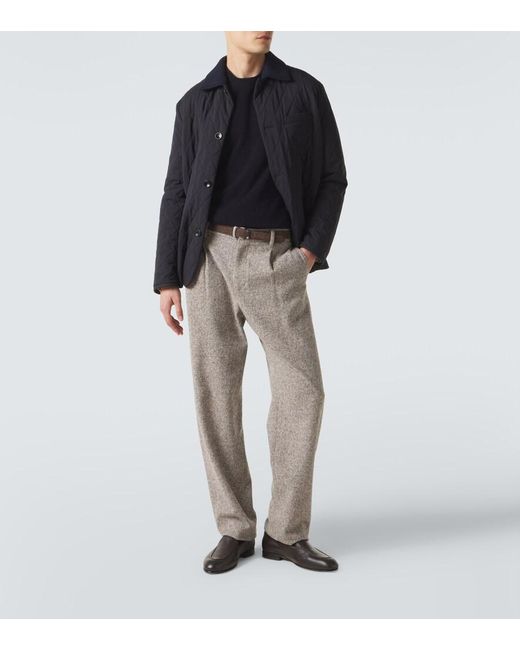Agnona Blue Cashmere Sweater for men