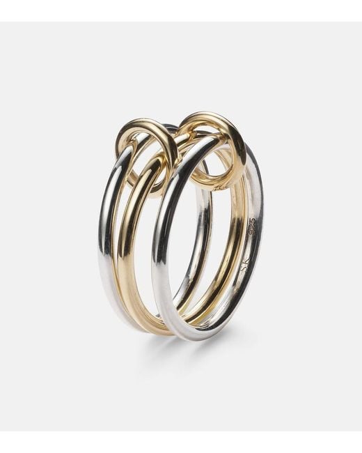 Spinelli Kilcollin Metallic Solarium 18Kt And Sterling Linked Rings