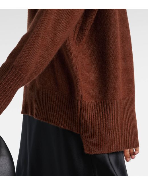 Lisa Yang Brown Heidi Cashmere Turtleneck Sweater