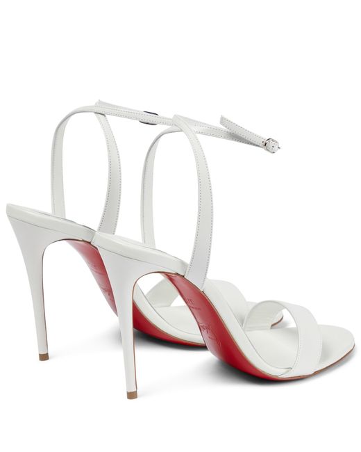 Louboutin white sandals store