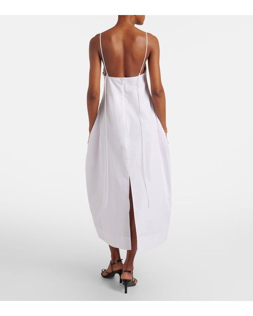Rohe White Cotton Bustier Dress