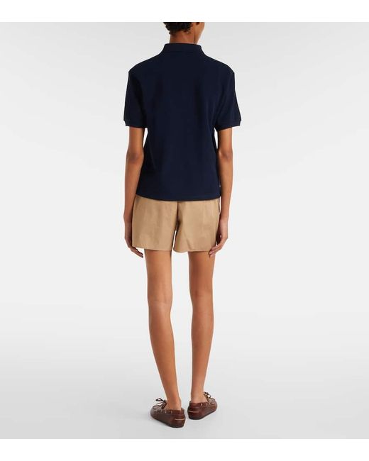 Miu Miu Blue Polohemd Aus Baumwoll-Pique