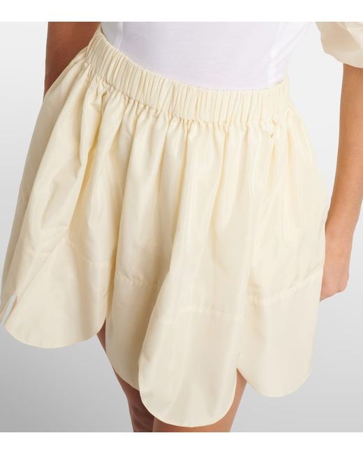 Simone Rocha Natural Poplin Miniskirt