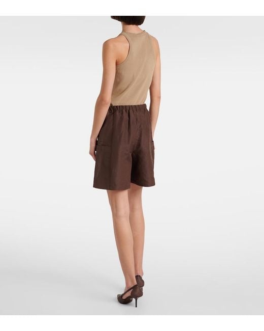 Max Mara Brown 'Quebec' Bermuda Shorts