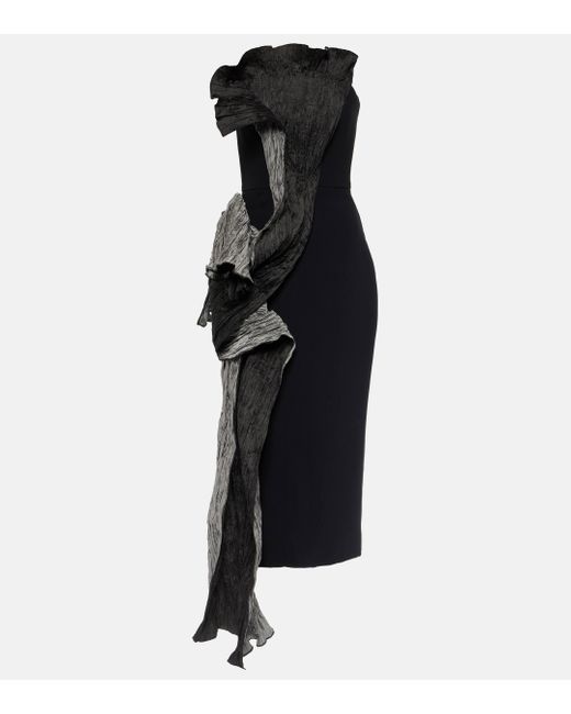 Robe longue bustier Waller Maticevski en coloris Black