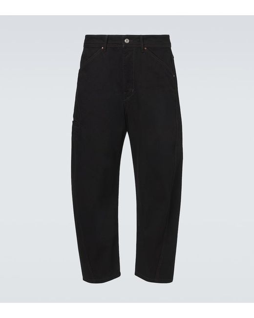 Lemaire Black Barrel-Leg Jeans for men