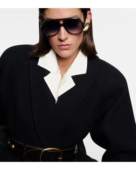 Chloé Blue Salome Aviator Sunglasses