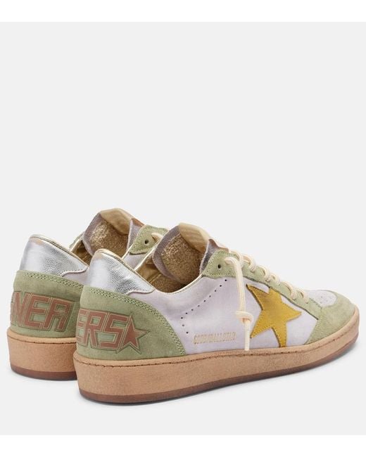Golden Goose Deluxe Brand Metallic Ball Star Suede Sneakers