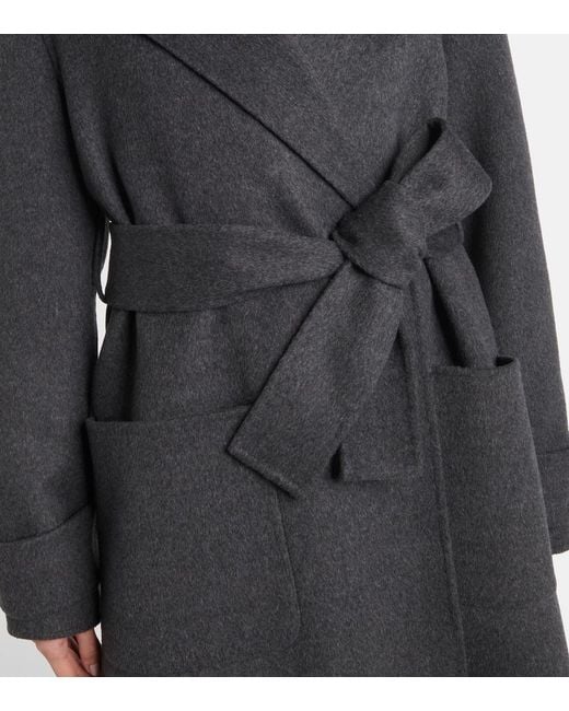 Joseph Black Arline Wool And Cashmere Coat