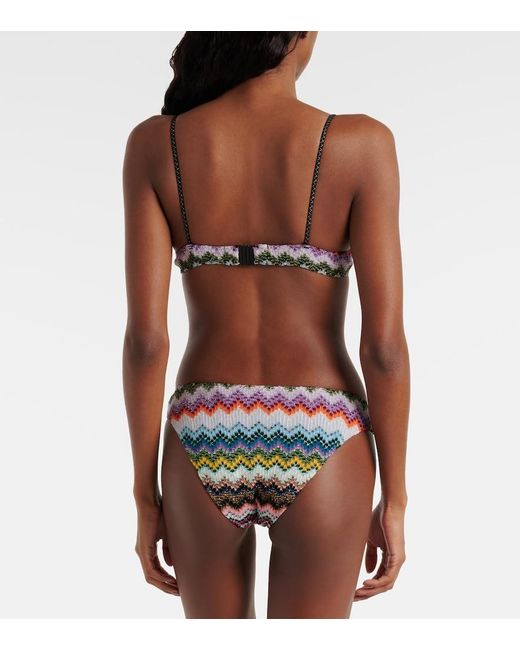 Missoni Multicolor Zigzag Lame Bikini