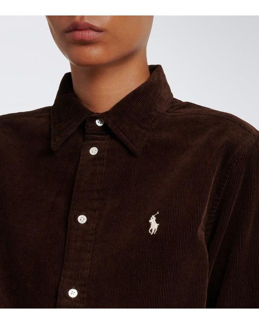 Polo Ralph Lauren Blue Cotton Corduroy Shirt
