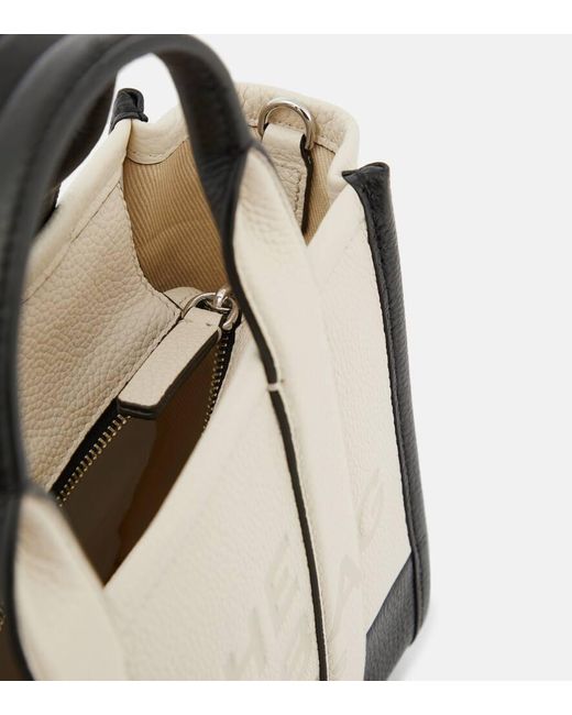 Marc Jacobs Natural The Small Colorblocked Leather Tote Bag