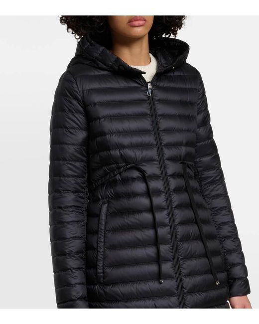 Moncler Black Barbel Quilted Down Coat