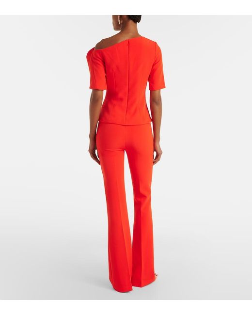 Safiyaa Alexa Crepe Flared Pants
