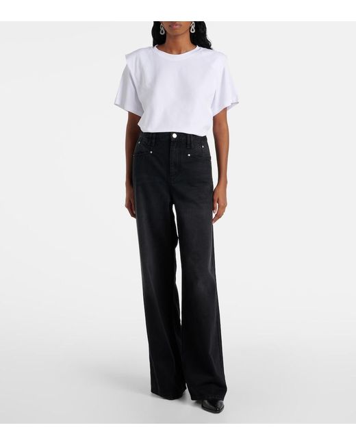 Isabel Marant Blue Lemony Wide-Leg Jeans