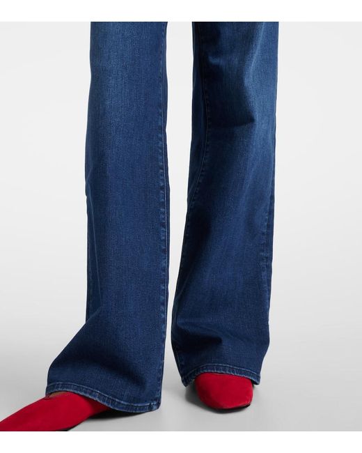 FRAME Blue Wide-Leg Jeans Le Slim Palazzo