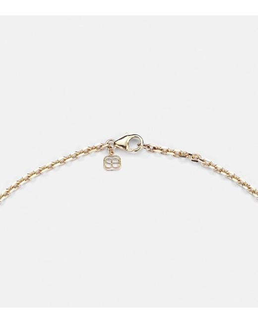 Sydney Evan Metallic World Traveler 14Kt Pendant Necklace With Diamonds