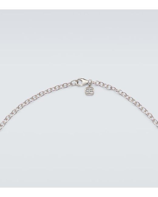 Sydney Evan White 14Kt Charm Necklace With Diamonds for men