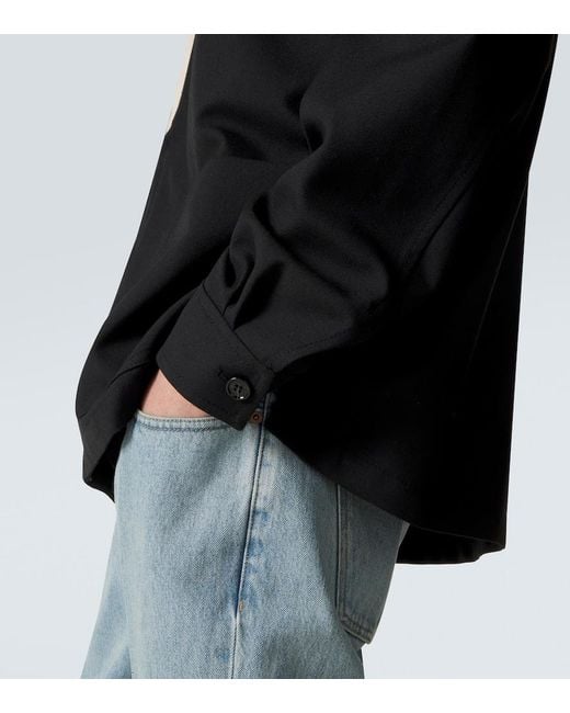 Valentino Black Vlogo Gabardine Jacket for men