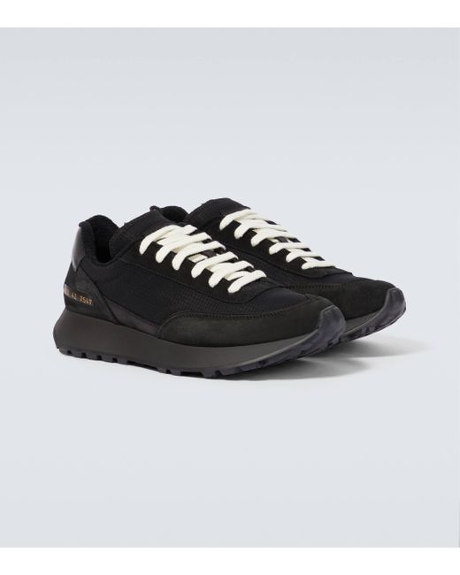Common Projects Black Track Classic Suede Sneakers for men