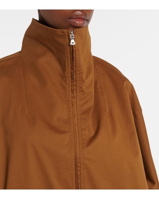 Nour Hammour Brown Francois Cotton-Blend Jacket