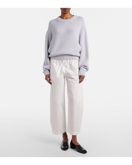 Khaite Gray Gemma Oversized Cashmere Sweater