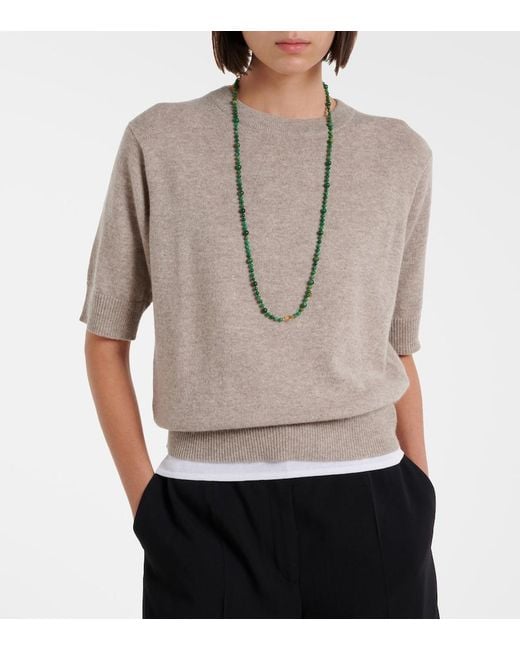 Jardin Des Orangers Brown Cashmere Sweater