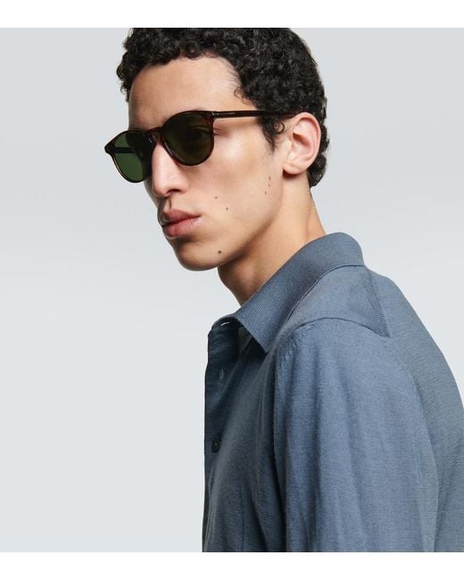 Tom Ford Brown Lewis Round Sunglasses for men