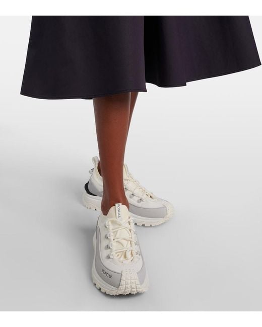 Moncler White Trailgrip Lite3 Sneakers